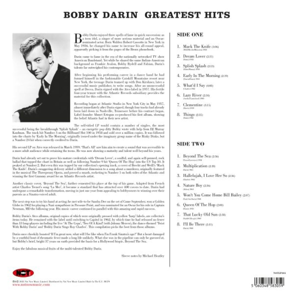 Greatest Hits - Bobby Darin - metafield_custom.product_key_info - - The Vinyl Store