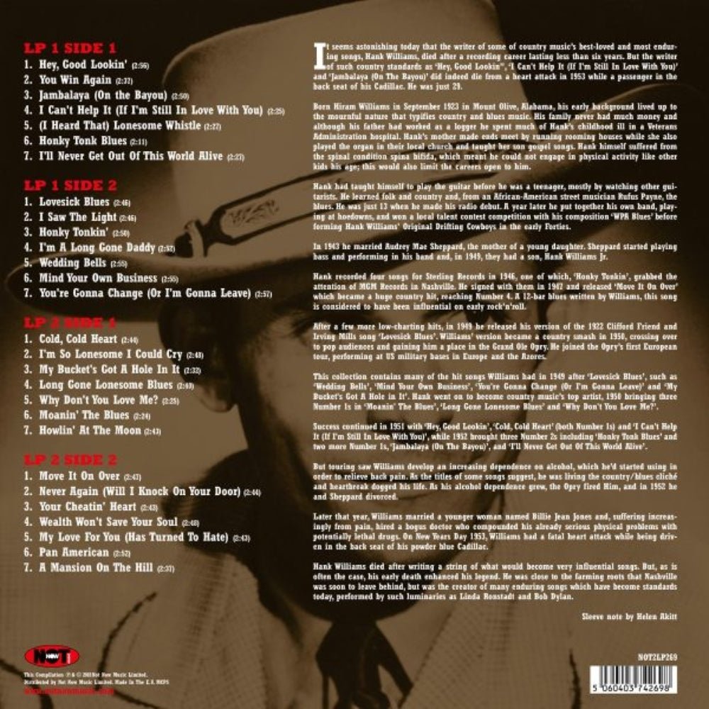 The Very Best Of - Hank Williams - metafield_custom.product_key_info - - The Vinyl Store