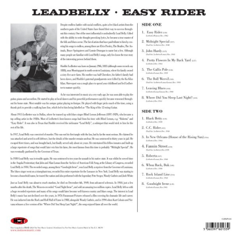 Easy Rider - Leadbelly - metafield_custom.product_key_info - - The Vinyl Store