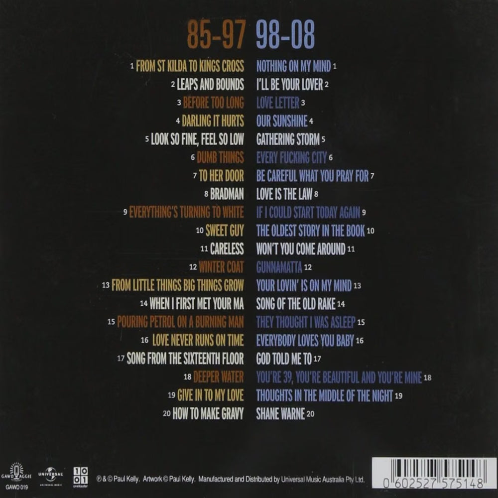 Paul Kelly's Greatest Hits: Songs From The South: Volume 1 & 2