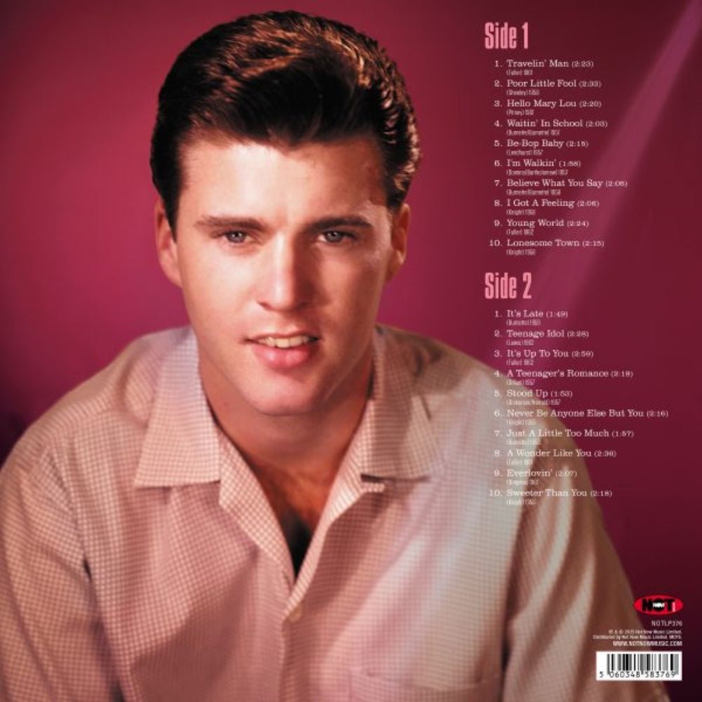 Greatest Hits - Ricky Nelson - lp - - The Vinyl Store