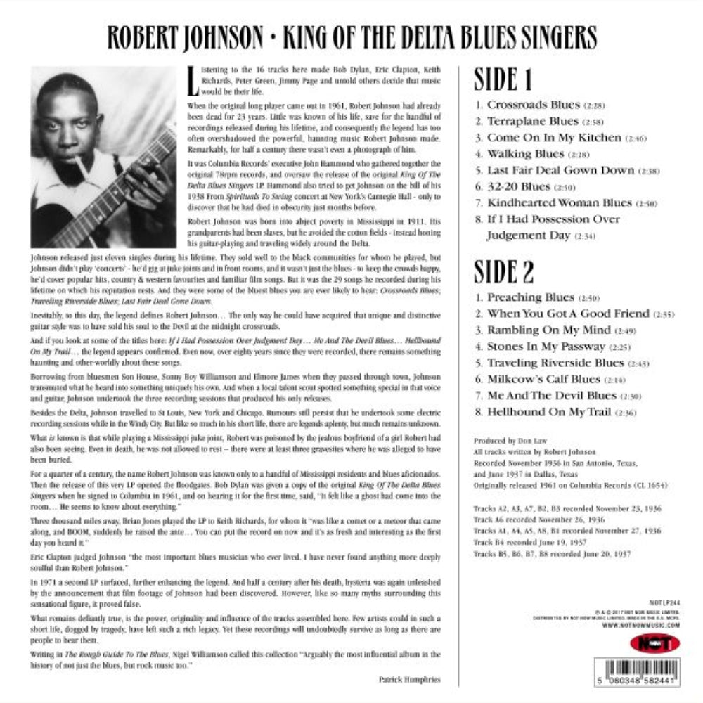 King Of The Delta Blues Singers (Compilation) - Robert Johnson - metafield_custom.product_key_info - - The Vinyl Store