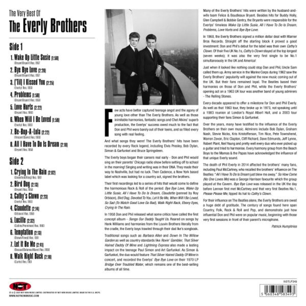The Very Best Of - The Everly Brothers - lp - - The Vinyl Store