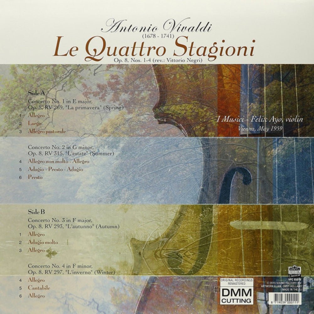 Le Quattro Stagioni - A. Vivaldi - metafield_custom.product_key_info - 8719039000111 - The Vinyl Store