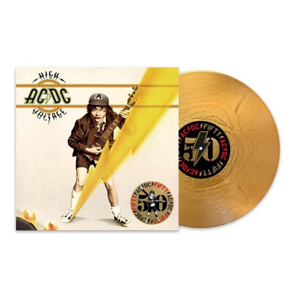 AC/DC - High Voltage - AC/DC - 50th Anniversary Gold Vinyl, Reissue ...