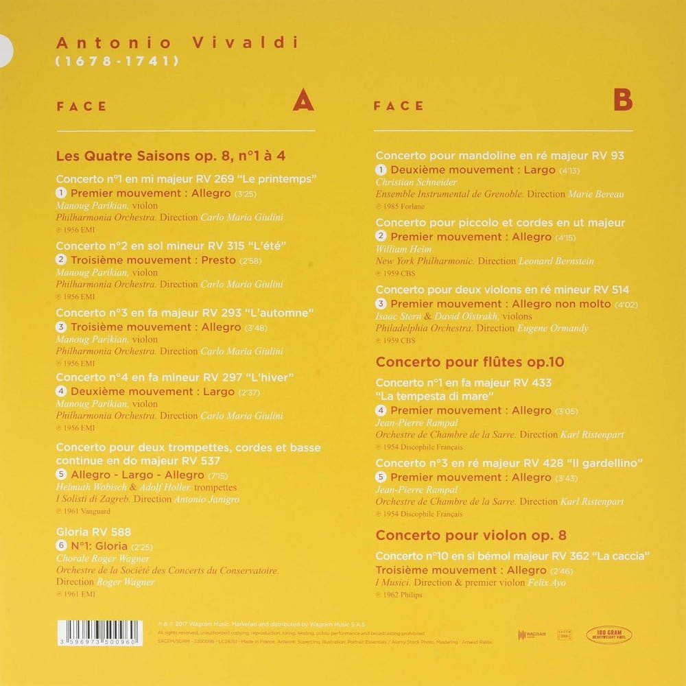 The Masterpieces Of Antonio Vivaldi - Antonio Vivaldi - metafield_custom.product_key_info - 3596973500960 - The Vinyl Store
