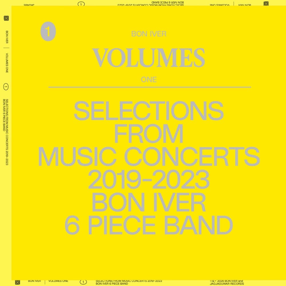 Volumes: One Selections From Music Concerts 2019 - 2023 Bon Iver 6 Piece Band - Bon Iver - metafield_custom.product_key_info - 656605248516 - The Vinyl Store