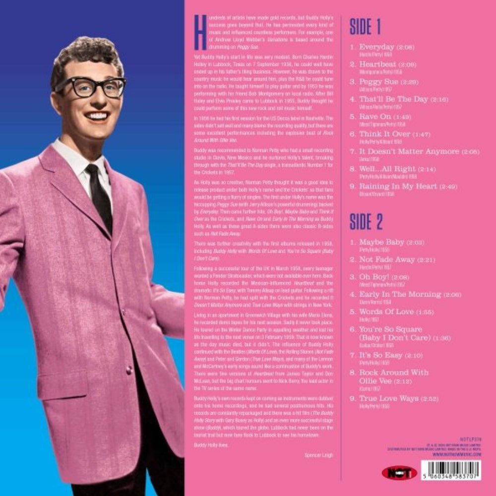 Greatest Hits - Buddy Holly - lp - 5060348583707 - The Vinyl Store