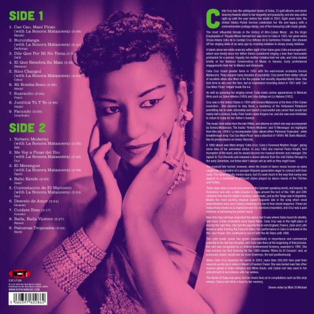 The Queen Of Salsa - Celia Cruz - lp - 5060397602862 - The Vinyl Store