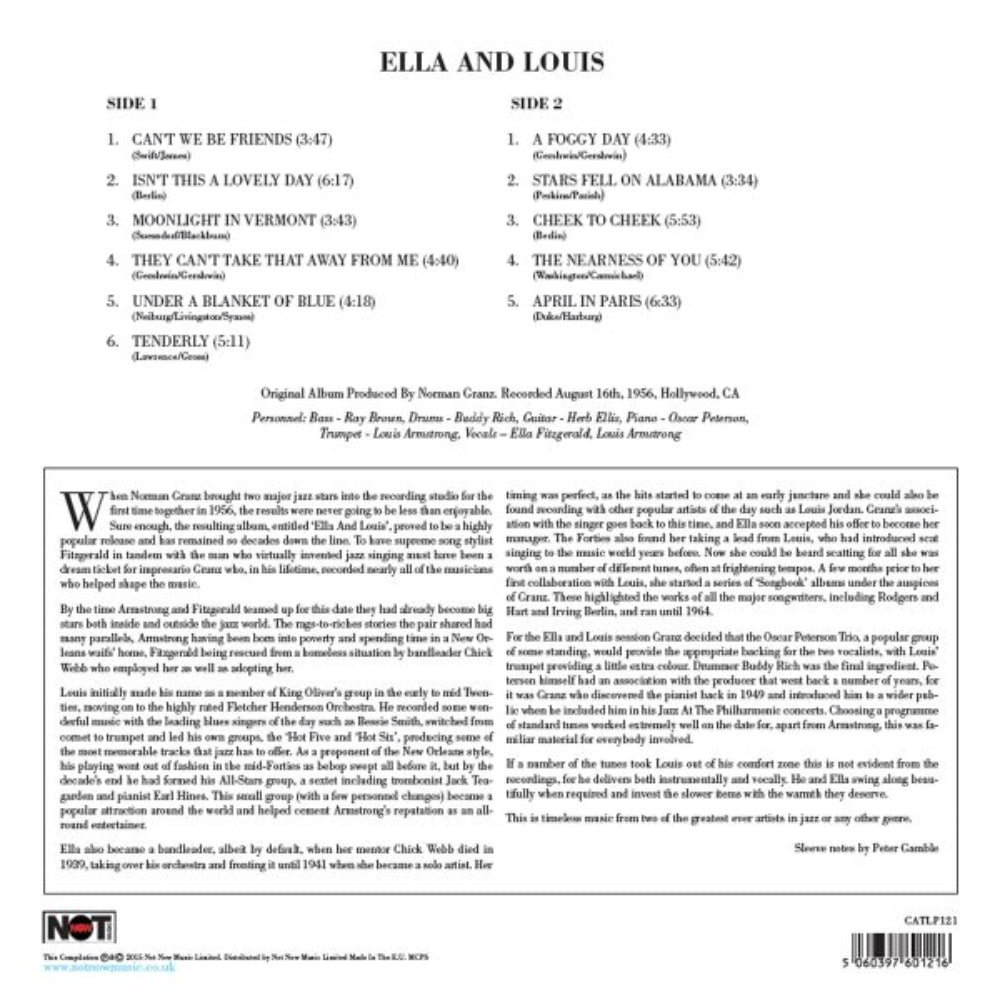 Ella And Louis - Ella Fitzgerald & Louis Armstrong - lp -  - The Vinyl Store