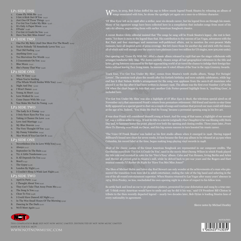 Platinum Collection - Frank Sinatra - 3lp - 5060403743039 - The Vinyl Store