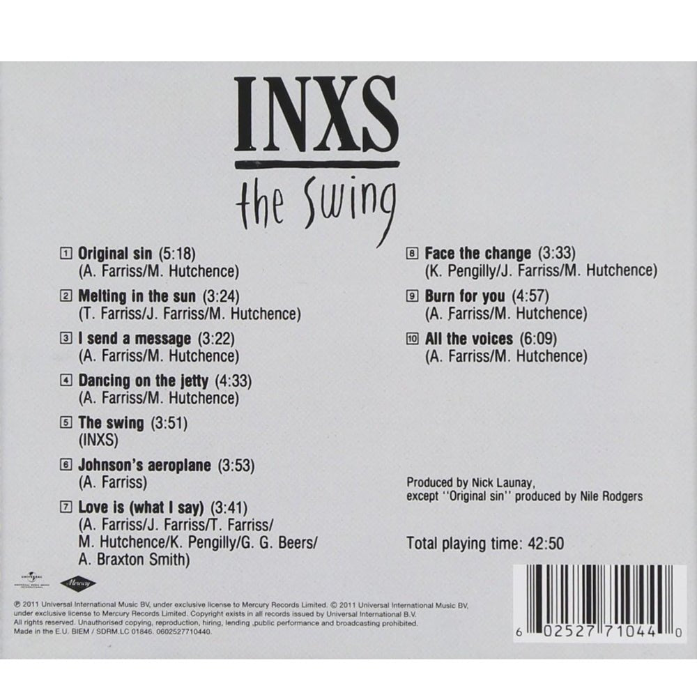 The Swing (CD Format) - INXS - metafield_custom.product_key_info - 602527710440 - The Vinyl Store