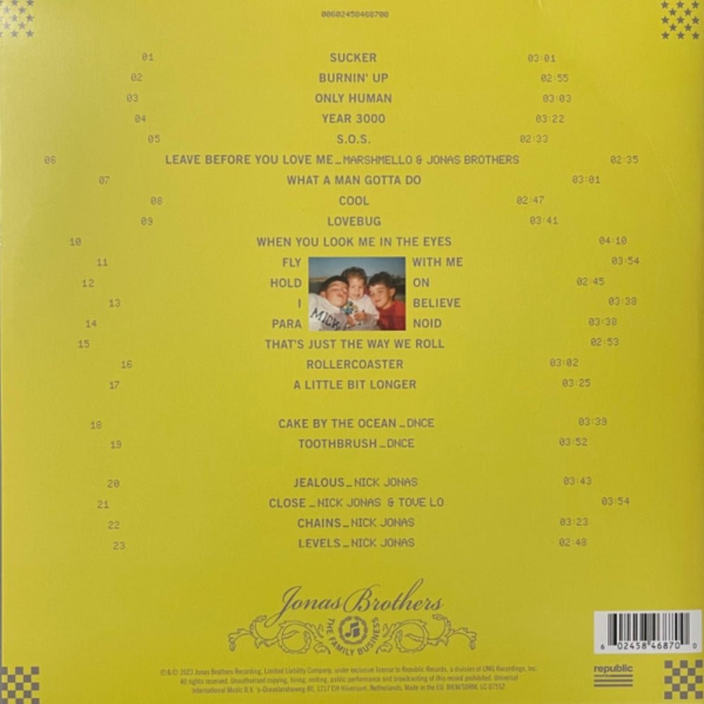 The Family Business - Jonas Brothers - metafield_custom.product_key_info - 602458468700 - The Vinyl Store