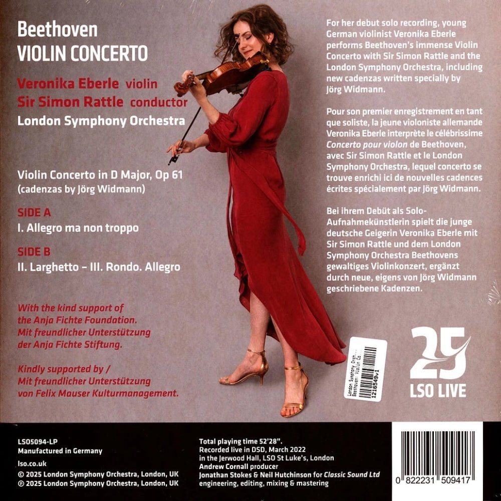 Beethoven: Violin Concerto - London Symphony Orchestra - metafield_custom.product_key_info - 822231509417 - The Vinyl Store