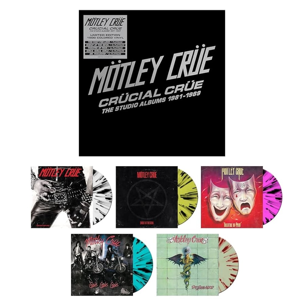 Crücial Crüe - The Studio Albums 1981 - 1989 (Compilation) - Mötley Crüe - metafield_custom.product_key_info -  - The Vinyl Store