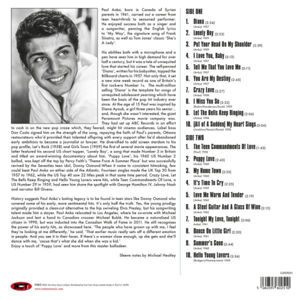 Diana - The Very Best Of Paul Anka - Paul Anka - lp -  - The Vinyl Store