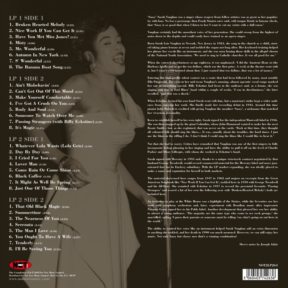The Very Best Of Sarah Vaughan - The Vinyl Store