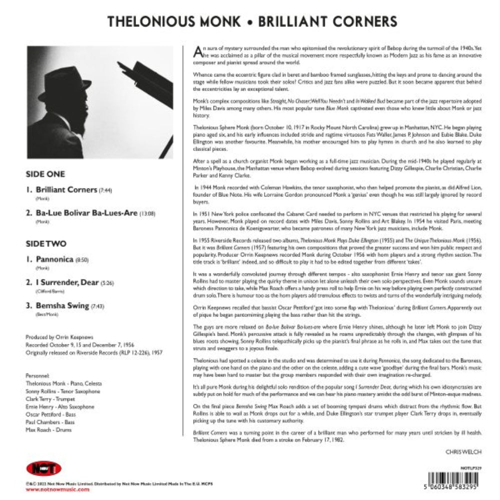 Brilliant Corners - Thelonious Monk - metafield_custom.product_key_info -  - The Vinyl Store