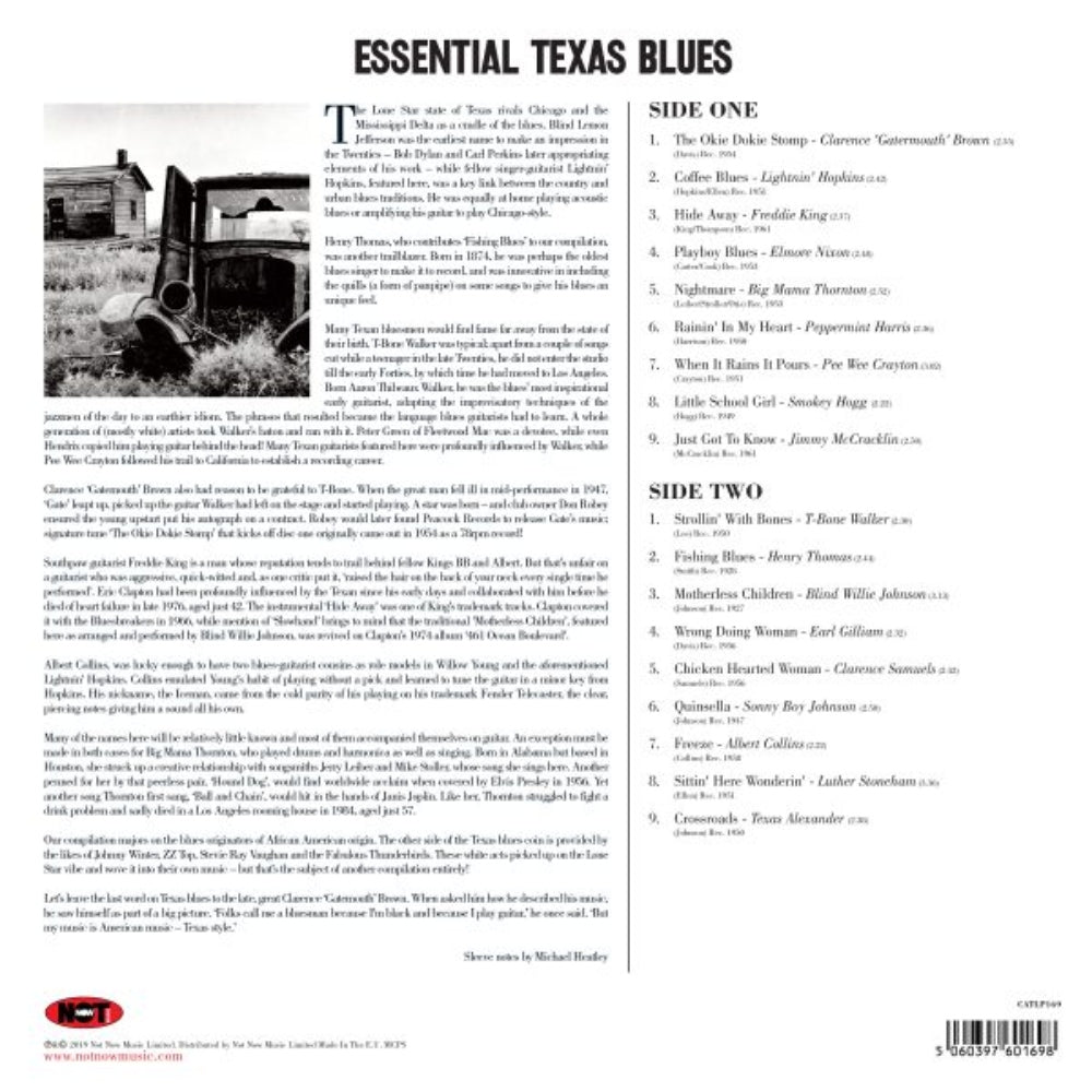 Essential Texas Blues - Various Artists - metafield_custom.product_key_info -  - The Vinyl Store