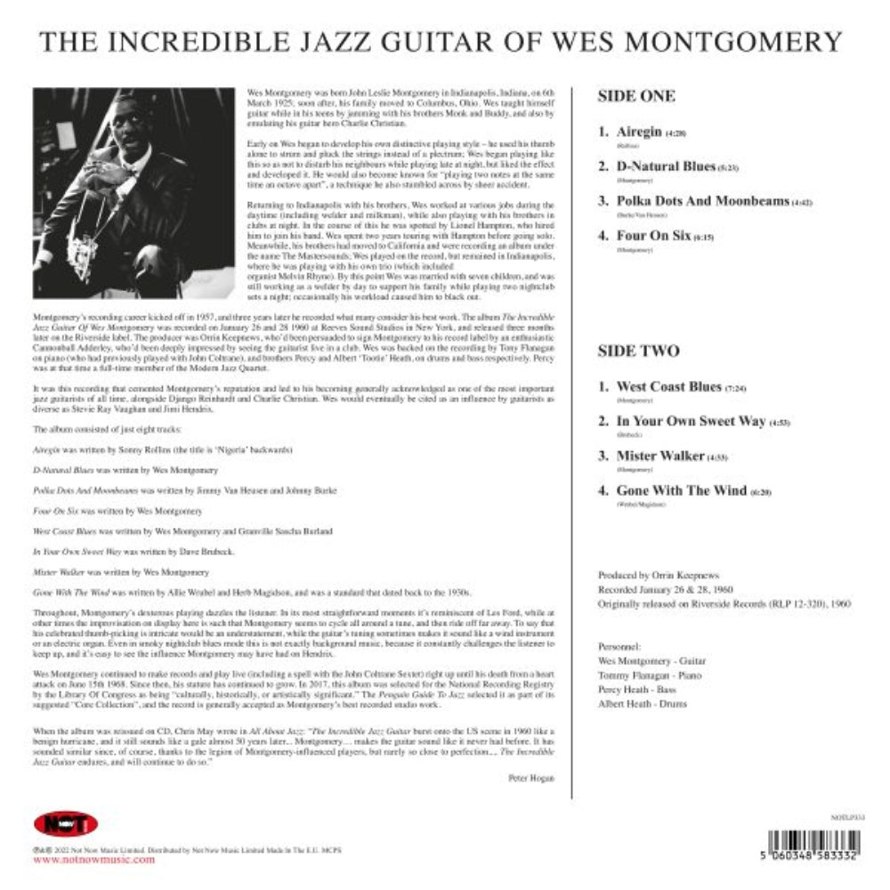 The Incredible Jazz Guitar of Wes Montgomery - Wes Montgomery - metafield_custom.product_key_info -  - The Vinyl Store