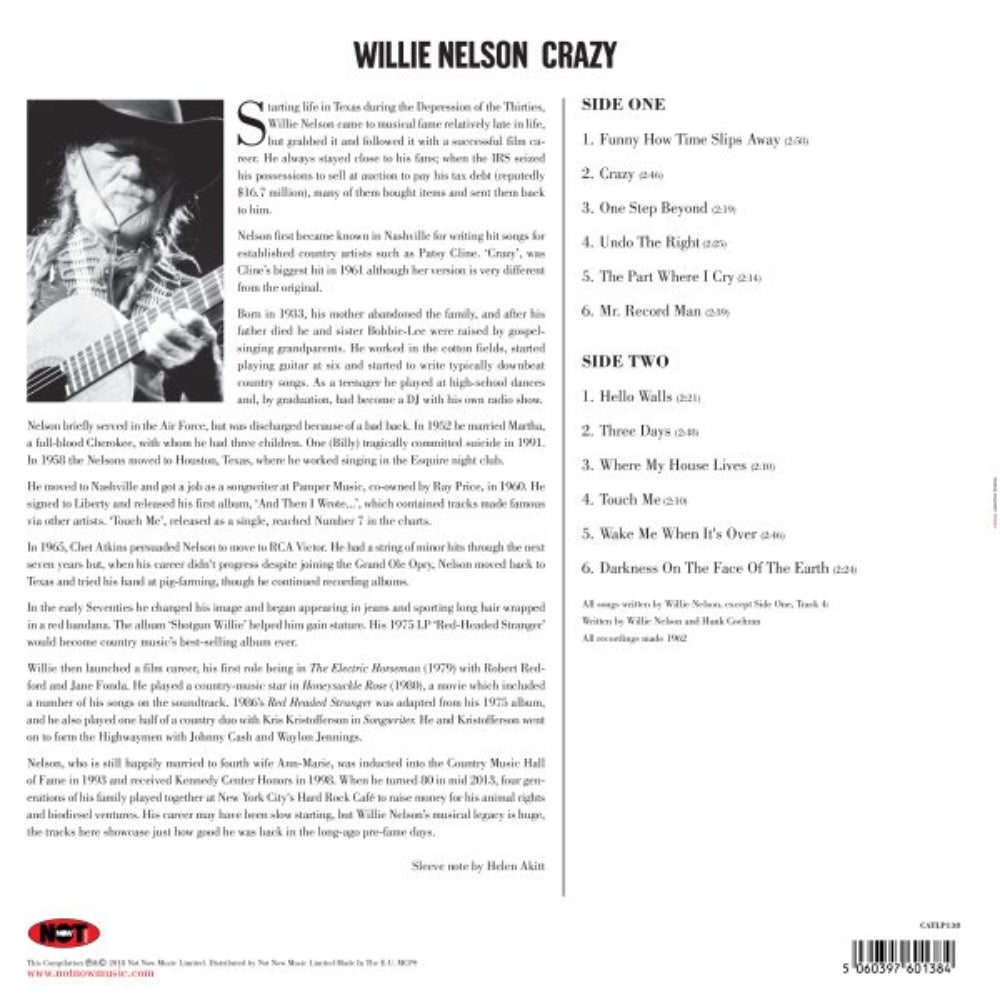 Crazy - Willie Nelson - metafield_custom.product_key_info -  - The Vinyl Store